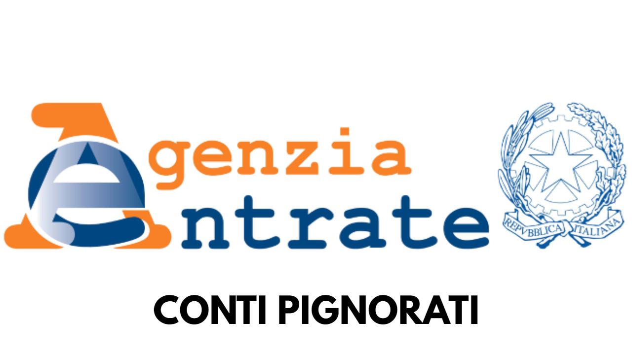 agenzia delle entrate conti pignorati