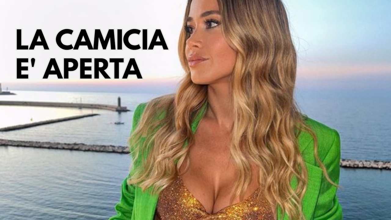 diletta leotta camicetta décollété