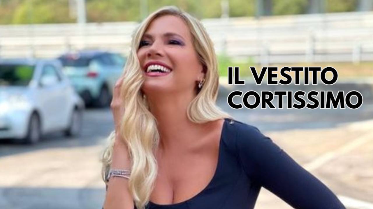 federica panicucci vestito cortissimo